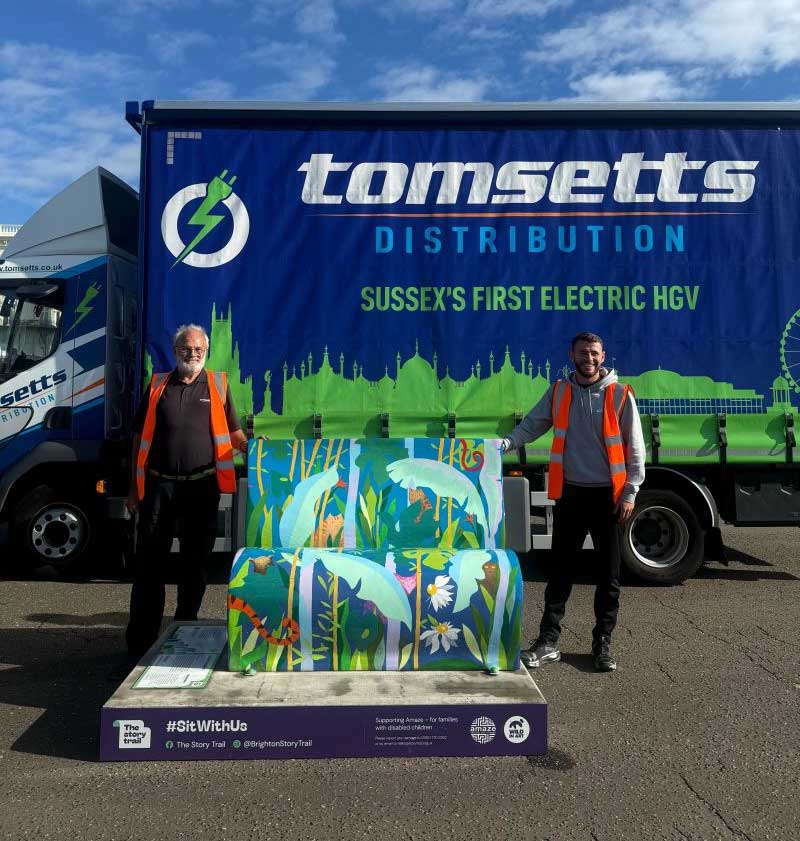 Container Pallet Case Amaze Story Trail Benches | Supported by Tomsetts Distribution